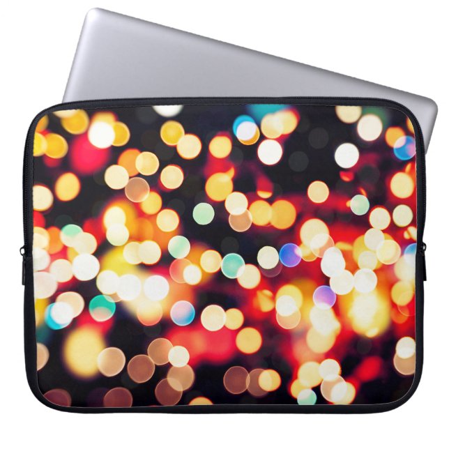 Abstract Licht: Eenvoudige Textuurachtergrond Laptop Sleeve (Voorkant)