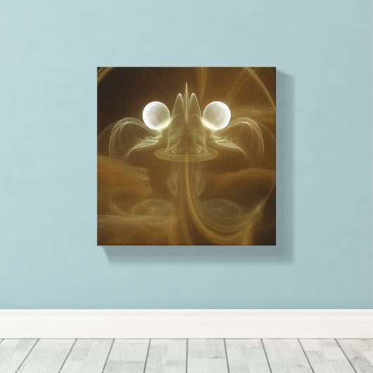 Abstract Light Energy Canvas Art Afdruk (Insitu (Houten vloer))