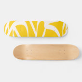 Abstract lijngeel skateboard (Horizontaal)