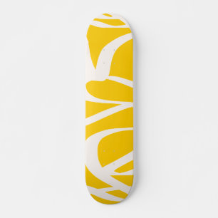 Abstract lijngeel skateboard
