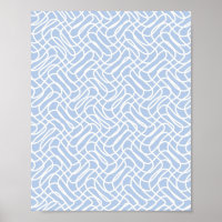 Abstract lijnpatroon Baby Blauw