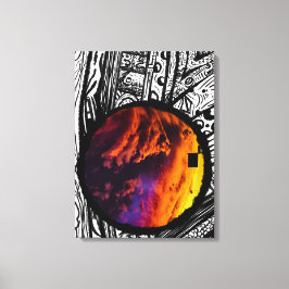 Abstract Lijst kunstfotografie ( Magic Sky ) Canvas Afdruk