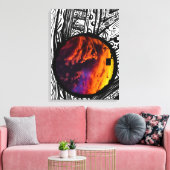 Abstract Lijst kunstfotografie ( Magic Sky ) Canvas Afdruk (Insitu (Woonkamer))