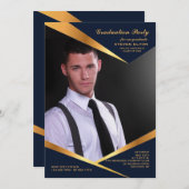 Abstract Lijst - Verticale fotouitnodiging Kaart (Voorkant / Achterkant)