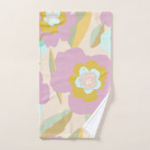 Abstract Lila patroonpasta Bad Handdoek (Handdoek)