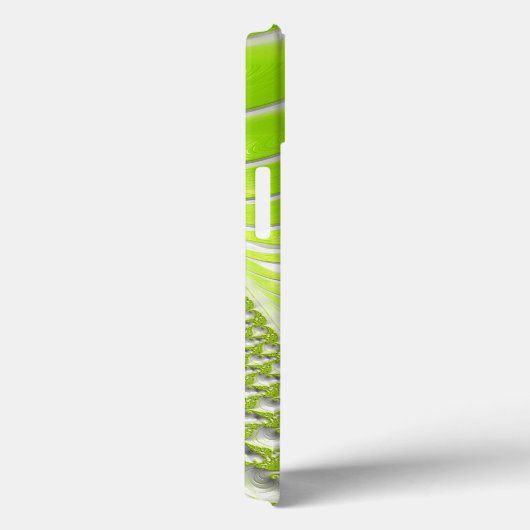 Abstract Lime Green Spiral Fractal Case-Mate iPhone Case (Achterkant / Rechts)