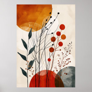 Abstract Line Art Poster Boho Minimalistische Mode