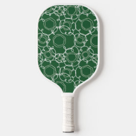 Abstract Linear Matrix (Dark Green) Fine Art Pickleball Paddle