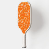 Abstract Linear Matrix (Orange) Fine Art Pickleball Paddle (Links)