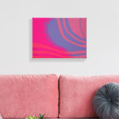 Abstract Lines and Curves Scenery Canvas Afdruk (Insitu (Woonkamer))