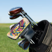 Abstract Lion Head Art Golfheadcover (Insitu)