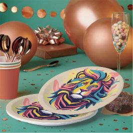 Abstract Lion Head Art Papieren Bordje