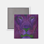 Abstract Lion Magnet Magneet (Voorkant / Achterkant)