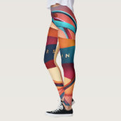 Abstract logo-ontwerp leggings (Links)
