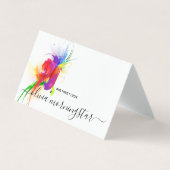 Abstract Lorikeet QR-code  Visitekaartjes (Voorkant)