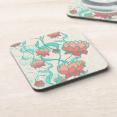 Abstract Lotus Pattern Bier Onderzetter (Linkerzijde)