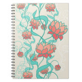 Abstract Lotus Pattern Notitieboek (Voorkant)