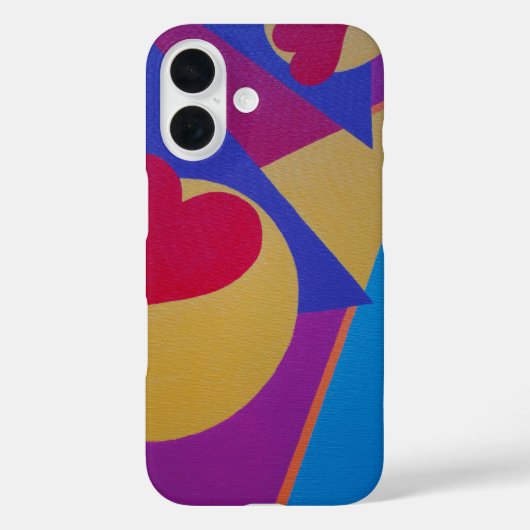 Abstract Love Heart Phone Case (Achterkant)