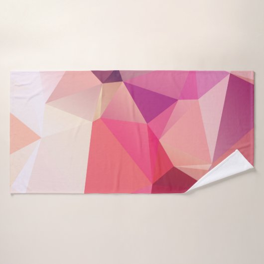 Abstract low poly background, geometry triangle, m (Serviette de bain)