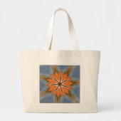 Abstract luipaardpatroon: een caleidoscoop-effect grote tote bag (Voorkant)