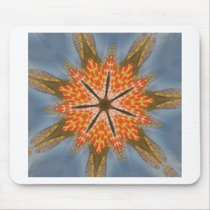 Abstract luipaardpatroon: een caleidoscoop-effect muismat