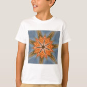 Abstract luipaardpatroon: een caleidoscoop-effect t-shirt (Voorkant)