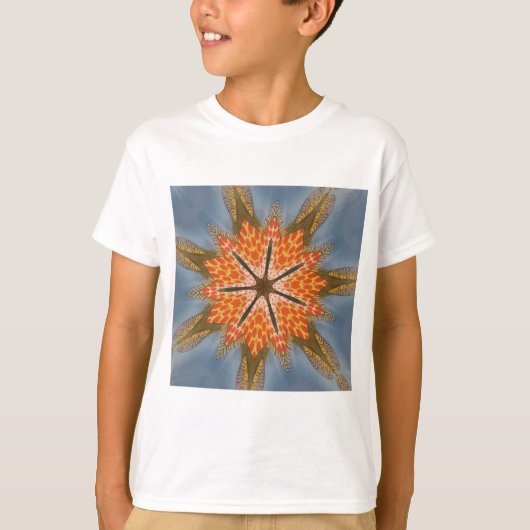 Abstract luipaardpatroon: een caleidoscoop-effect t-shirt (Voorkant)