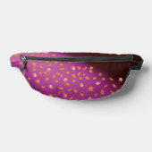 Abstract maanlicht herfstbladeren rozen gedrukt  heuptasje (Liggend)