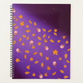 Abstract maanlicht herfstbladeren rozen planner (Voorkant)