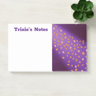 Abstract maanlicht herfstbladeren rozen post-it® notes