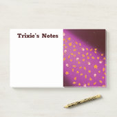 Abstract maanlicht herfstbladeren rozen post-it® notes (Op bureau)