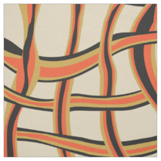 Abstract maaswijdte van golvende lijnen stof