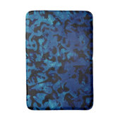 Abstract Magic - Navy Blue Grunge Black Badmat (Voorkant Verticaal)
