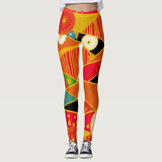 Abstract Magisch Landschap Leggings (Voorkant)
