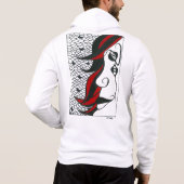 Abstract man  hoodie (Achterkant)