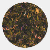 Abstract Mandala 5 Ronde Sticker (Voorkant)