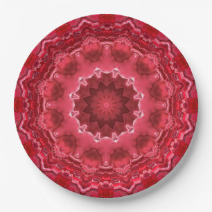 Abstract , mandala , caleidoscoop papieren bordje