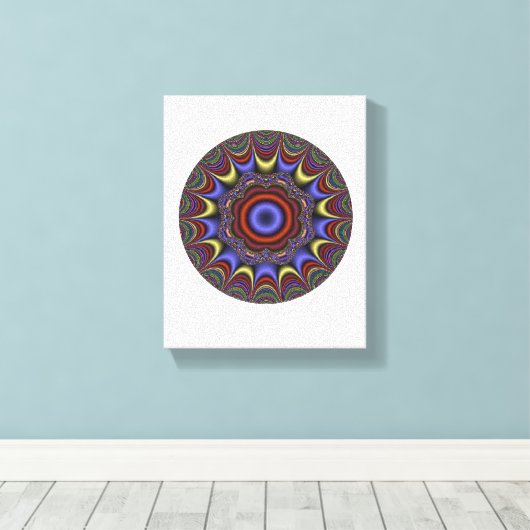 Abstract Mandala Canvas Afdruk (Insitu (Houten vloer))