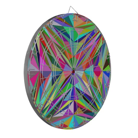 Abstract Mandala Dartbord (Voorkant Links)