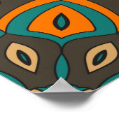 Abstract mandala fish scale seamless pattern. Orna Poster (Hoek)