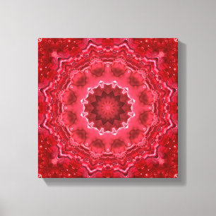 Abstract, mandala, kaleidoscoop canvas afdruk