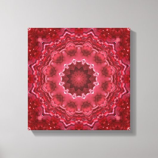 Abstract, mandala, kaleidoscoop canvas afdruk (Voorkant)