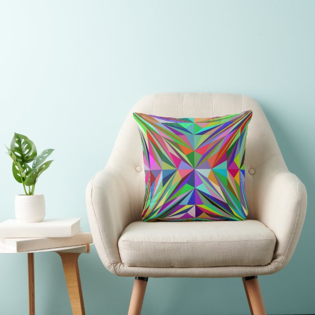 Abstract Mandala Kussen (Stoel)