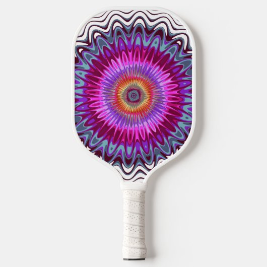 Abstract Mandala Pickleball Paddle (Voorkant)
