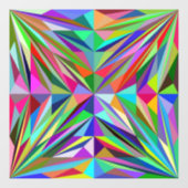 Abstract Mandala Raamsticker (Vel)