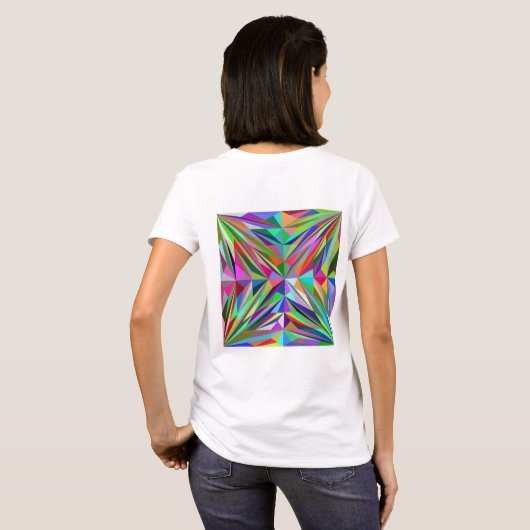 Abstract Mandala T-shirt (Achterkant volledig)
