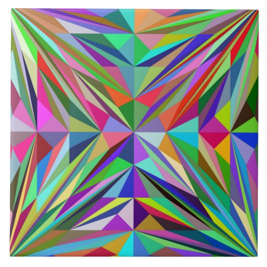 Abstract Mandala Tegeltje (Voorkant)