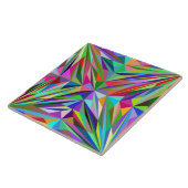 Abstract Mandala Tegeltje (Zijkant)