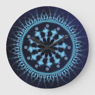 Abstract mandalawiel grote klok
