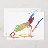 Abstract Mantis silhouette Briefkaart (Voorkant / Achterkant)